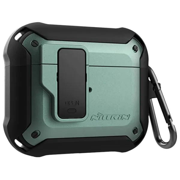 Чехол для наушников Apple AirPods 3 (Bounce Case) Nillkin/ PC/ TPU/ Зелёный photo 1