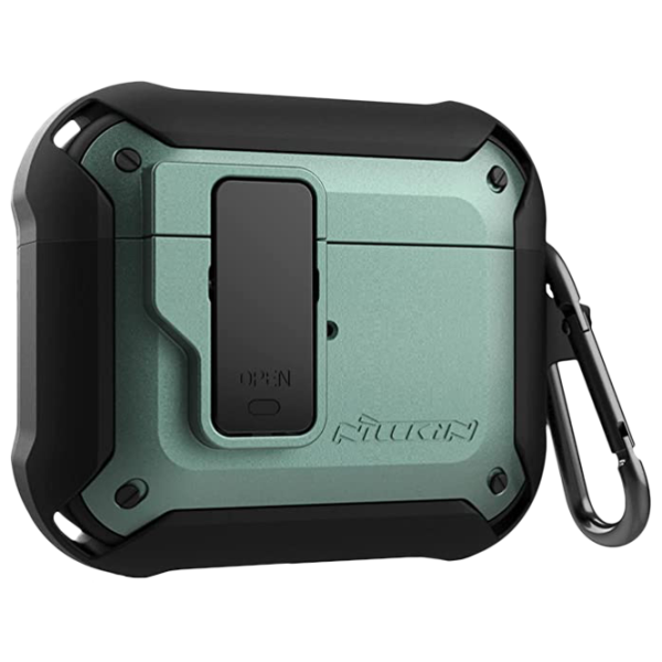Чехол для наушников Apple AirPods 3 (Bounce Case) Nillkin/ PC/ TPU/ Зелёный photo 1