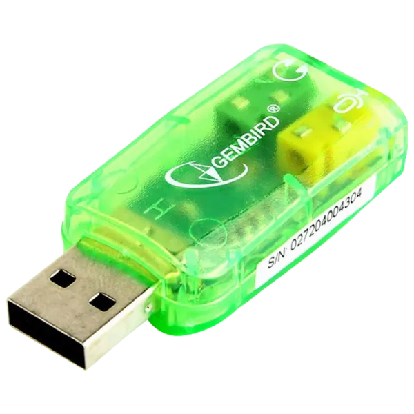 Adapter Gembird SC-USB-01 USB/ Green photo 1
