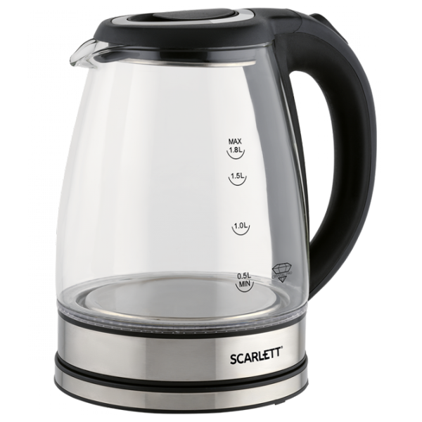 Ceainic electric Scarlett SC-EK27G88 1.7l / Ascuns / Black photo 1