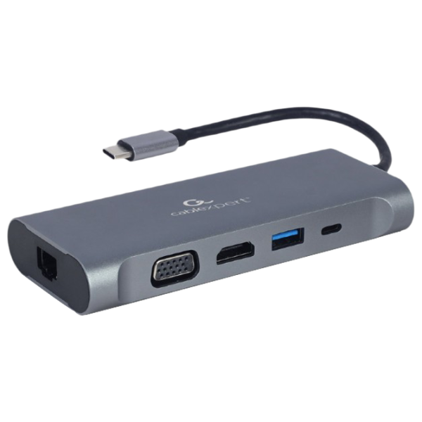 Адаптер Cablexpert A-CM-COMBO7-01 USB Type-C/ Серый photo 1