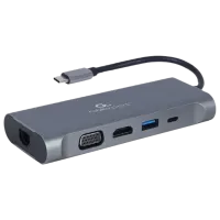 Adapter Cablexpert A-CM-COMBO7-01 USB Type-C/ Gray