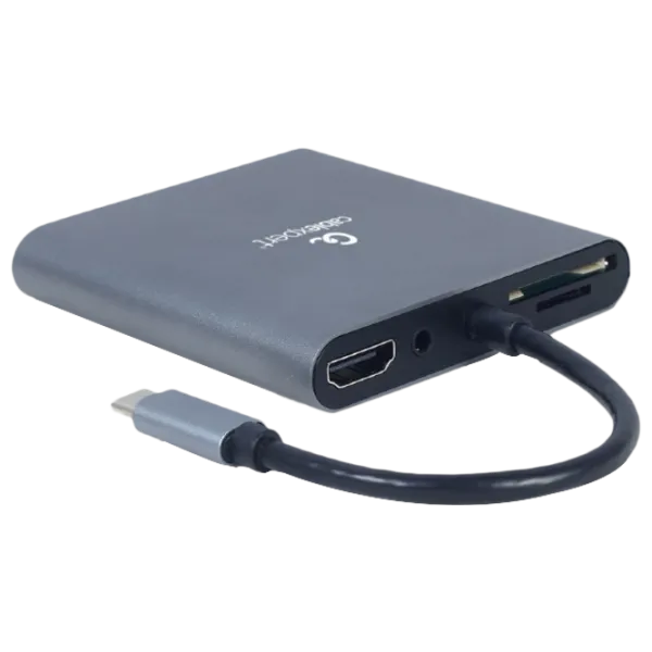 Адаптер Cablexpert A-CM-COMBO6-01 USB Type-C/ Серый photo 1