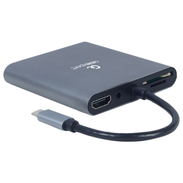 Адаптер Cablexpert A-CM-COMBO6-01 USB Type-C/ Серый photo 1