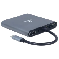 Adapter Cablexpert A-CM-COMBO6-01 USB Type-C/ Gray