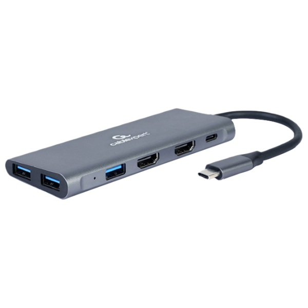Адаптер Cablexpert A-CM-COMBO3-01 USB Type-C/ Серый photo 1
