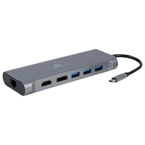 Adapter Cablexpert A-CM-COMBO8-01 USB Type-C/ Gray photo 1
