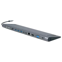 Адаптер Cablexpert A-CM-COMBO9-01 USB Type-C/ Серый