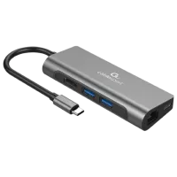 Адаптер Cablexpert A-CM-COMBO5-01 USB Type-C/ Серый