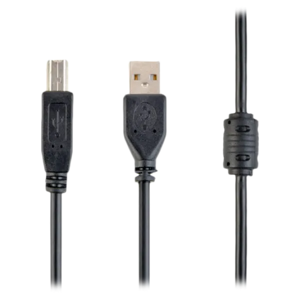 Кабель данных Cablexpert USB Type-A + USB Type-B 3 м/ Черный photo 1