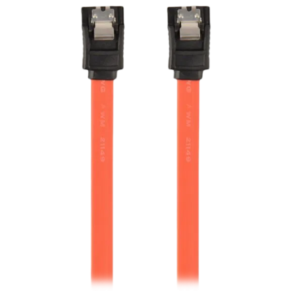 Cablu de date Cablexpert SATA III + SATA III 0.5 m/ Orange photo 1