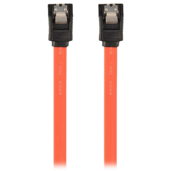 Cablu de date Cablexpert SATA III + SATA III 0.5 m/ Orange photo 1