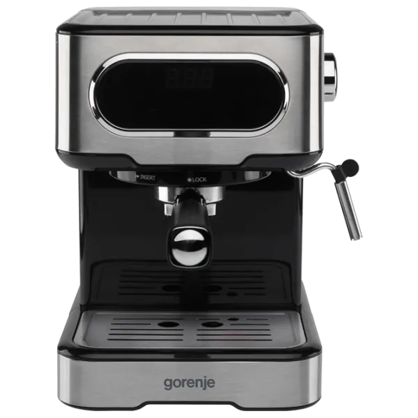 Espressor Gorenje ESCM15DBK Рожковая / 1.5 л / Нержавеющая сталь photo 1