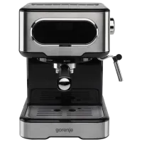 Espressor Gorenje ESCM15DBK Рожковая / 1.5 л / Нержавеющая сталь