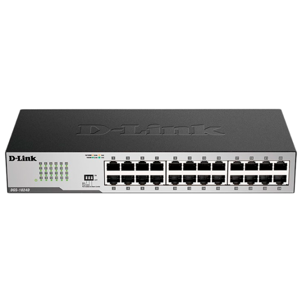 Switch D-Link DGS-1024D/ I2A Black photo 1