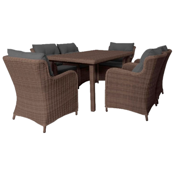 Set mobilă terasă Hecht Gabbiani Set Ratan artificial/ Brown photo 1