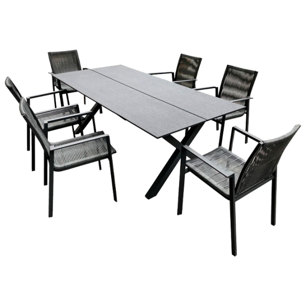 Set mobilă terasă Hecht Matheo Set Aluminiu/ Polipropilenă/ Polipropilenă/ Black photo 1