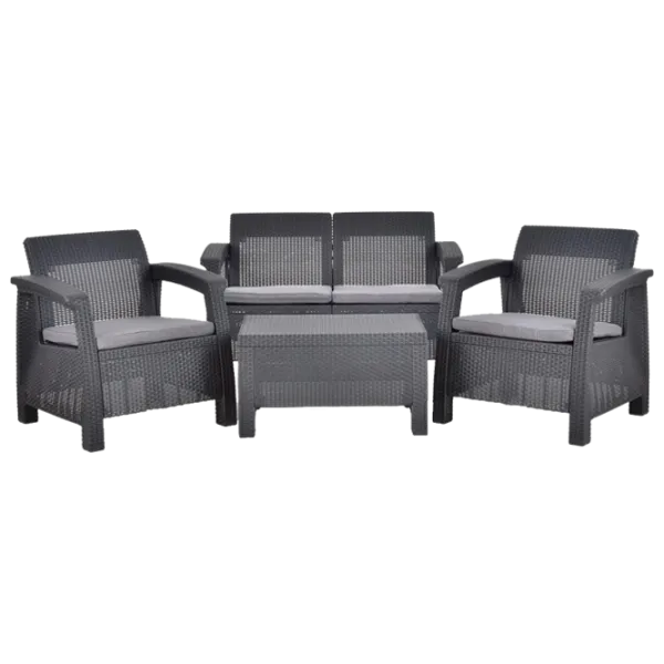 Set mobilă terasă Hecht Sierra Maxi Ratan artificial/ Gray photo 1