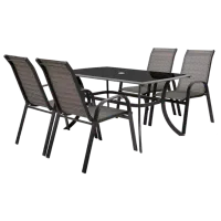 Набор мебели для террасы Hecht Honey Set 4 Алюминий/ Стекло/ Текстиль/ Черный