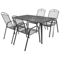 Set mobilă terasă Hecht Navassa Set 4 Metal/ Black