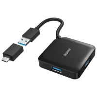 Адаптер Hub Hama 200116 Черный