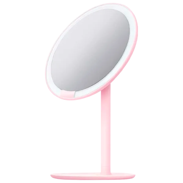 Зеркало для макияжа Xiaomi Mijia Amiro HD Односторонняя / Розовый photo 1 Зеркало для макияжа Xiaomi Mijia Amiro HD Односторонняя / Розовый photo 1