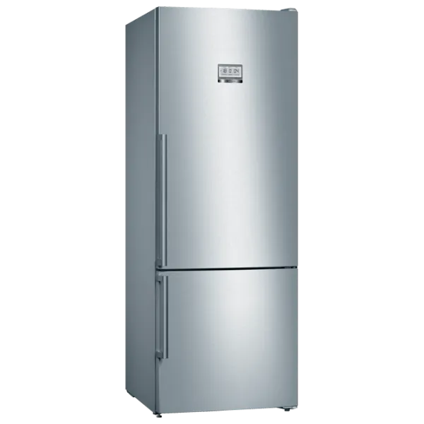 Frigider Bosch KGF56PIDP cu congelator jos 483 l / 193 cm / Inox photo 1