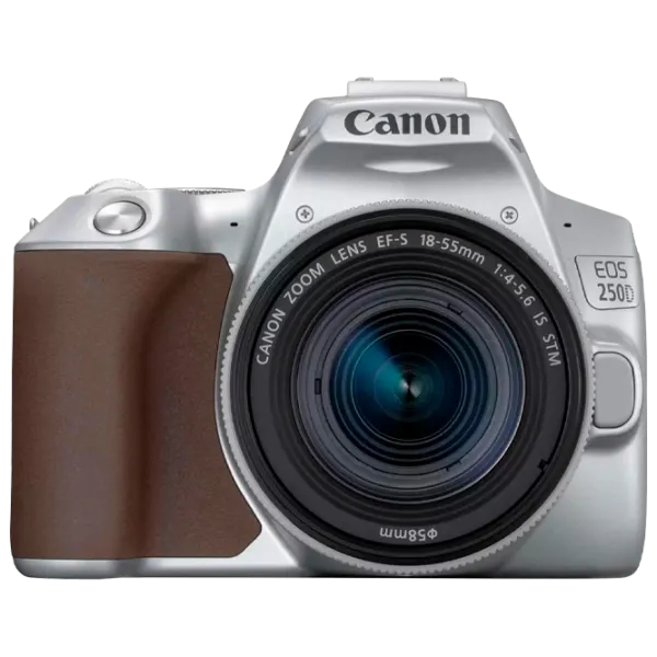 Фотоаппарат Canon EOS 250D Kit CMOS/ Серебристый photo 1 Фотоаппарат Canon EOS 250D Kit CMOS/ Серебристый photo 1