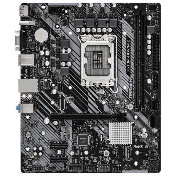 Материнская плата ASRock H610M-HDV/ M.2 mATX/ Intel H610 photo 1