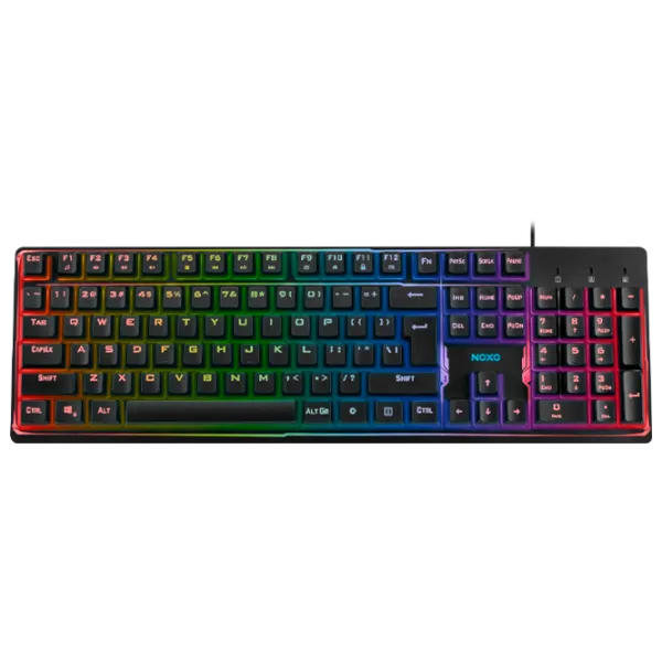 Tastatură NOXO Fusionlight Cu fir/ Black photo 1