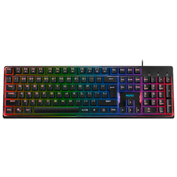 Tastatură NOXO Fusionlight Cu fir/ Black photo 1