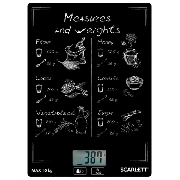 Cântar de bucătărie Scarlett SC-KS57P64 Black photo 1