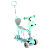 Детский трёхколёсный самокат Lorelli Ant (421083) 50 кг/ Мятный