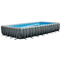 Piscină Intex 26378 54368 l/ Cu cadru/ Gray