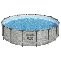 Бассейн Bestway 5619EBW 19480 л/ Каркасный/ Серый