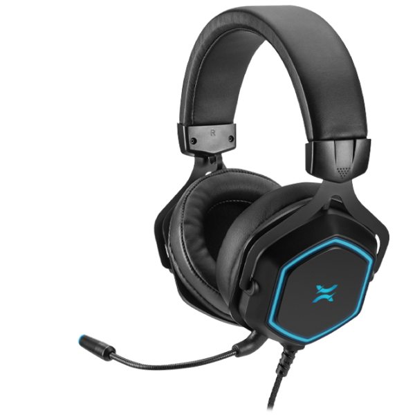 Căști NOXO Vertex Turquoise Black Cu fir/ Gaming photo 1
