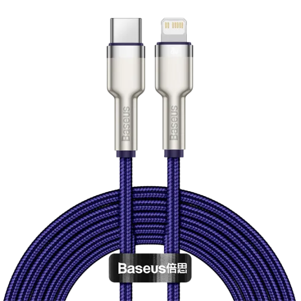 Кабель для телефона CATLJK-B05 Baseus USB Type-C + Lightning 2 м/ Пурпурный photo 1