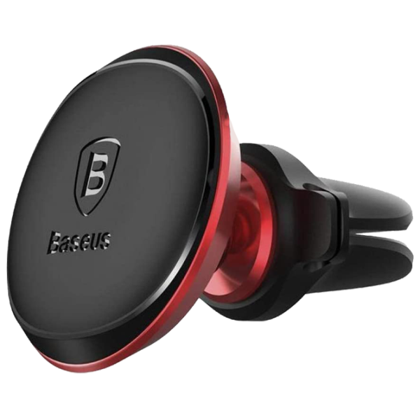 Suport auto Baseus Magnet Car Mount With Cable Clip Red photo 1 Suport auto Baseus Magnet Car Mount With Cable Clip Red photo 1