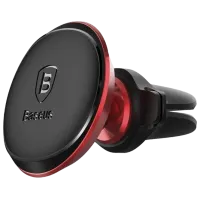 Автомобильный держатель Baseus Magnet Car Mount With Cable Clip Красный