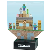 Lampă de masă fan Paladone Minecraft Build a Level Light Black