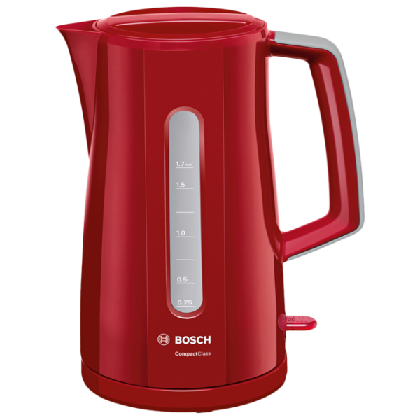 Электрочайник Bosch TWK3A014 1.7л / Скрытый / Красный photo 1