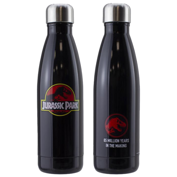 Sticlă pentru apă Fan Paladone Jurassic Park Metal Water Bottle Black photo 1