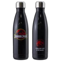 Sticlă pentru apă Fan Paladone Jurassic Park Metal Water Bottle Black