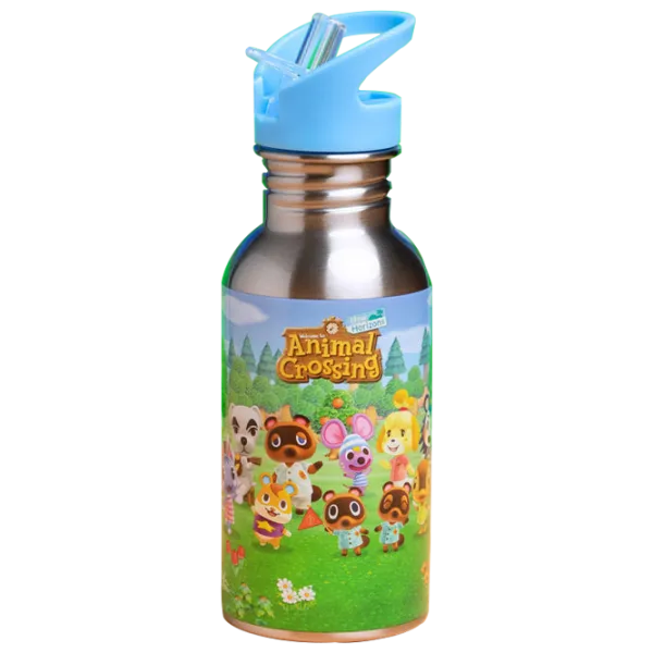 Sticlă pentru apă Fan Paladone Water Bottle with Straw Silver photo 1