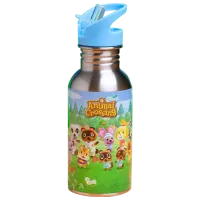 Sticlă pentru apă Fan Paladone Water Bottle with Straw Silver