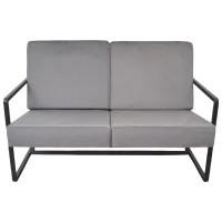 Диван DecoPrim Milton (0003263) Бархат/ Тёмно-серый