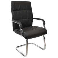 Офисное кресло DecoPrim F-81 ЭКО Кожа/ Черный