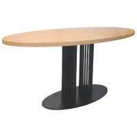 Кухонный стол DecoPrim AFINA ELIPSA ДСП/ Black