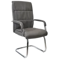 Офисное кресло DecoPrim F-81 ЭКО Кожа/ Серый