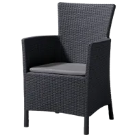 Садовый стул Keter Iowa Пластик/ Пластик/ Графитовый Серый